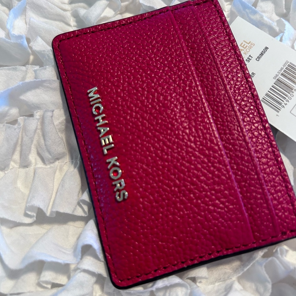 MICHAEL KORS • Red Card Holder • Small •